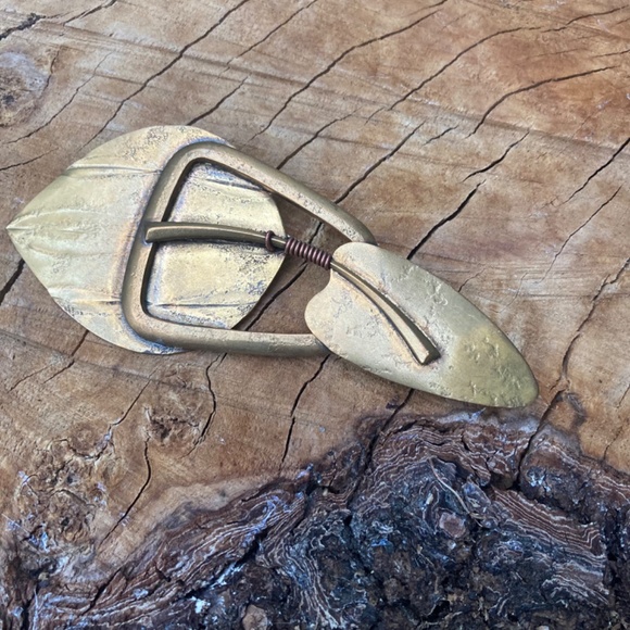 Vintage Marjorie Baer SF Brass Copper Mixed Metal Modernist Artisan Brutalist - Picture 3 of 10